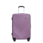 Expandable 3 Piece Luggage Sets PC Lightweight Suitcase with Two Hooks, Spinner Wheels, TSA Lock, (20/24/28), Purple